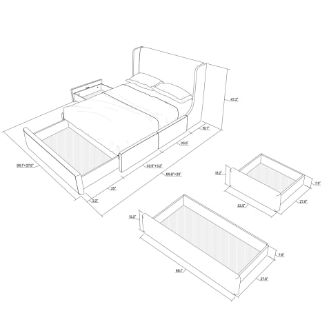 Dalton Storage Bed  Castlery United States