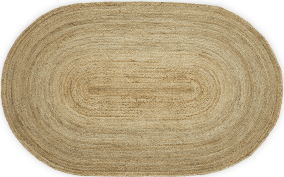 Espresso Jute Rug Oval 48x72 - Allysons Place