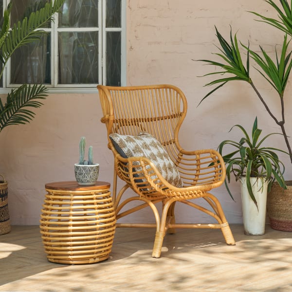 Corfu rattan style armchair store