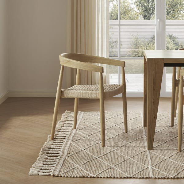 White wooden chair with arms sales