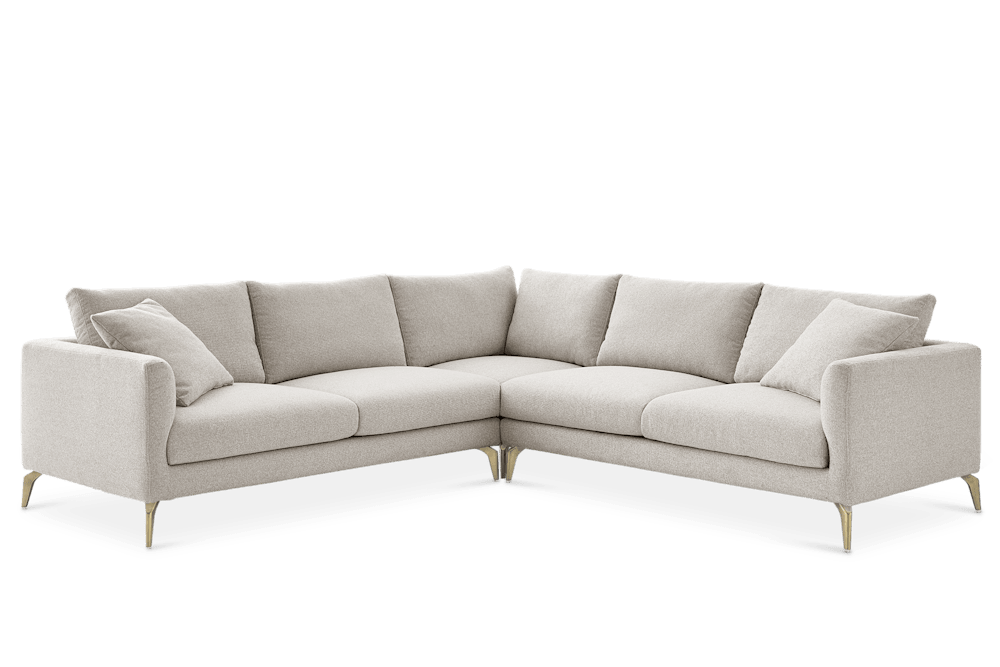Lena Performance Fabric L-Shape Sectional Couch by Castlery