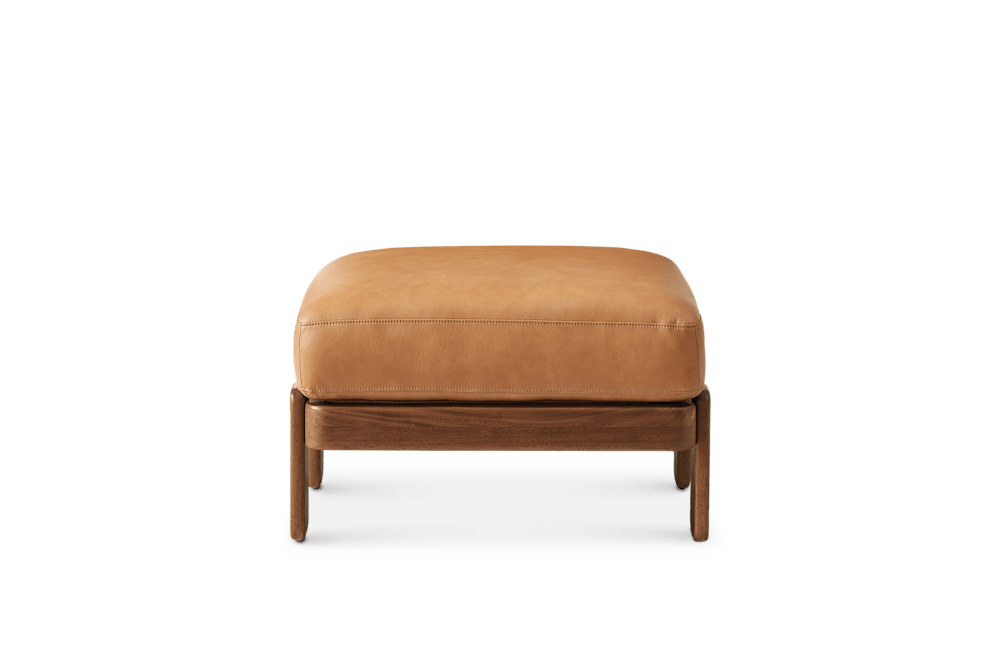 Eden Leather Ottoman by Castlery