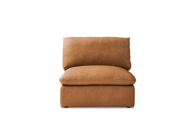 Dawson Leather Armless Sofa