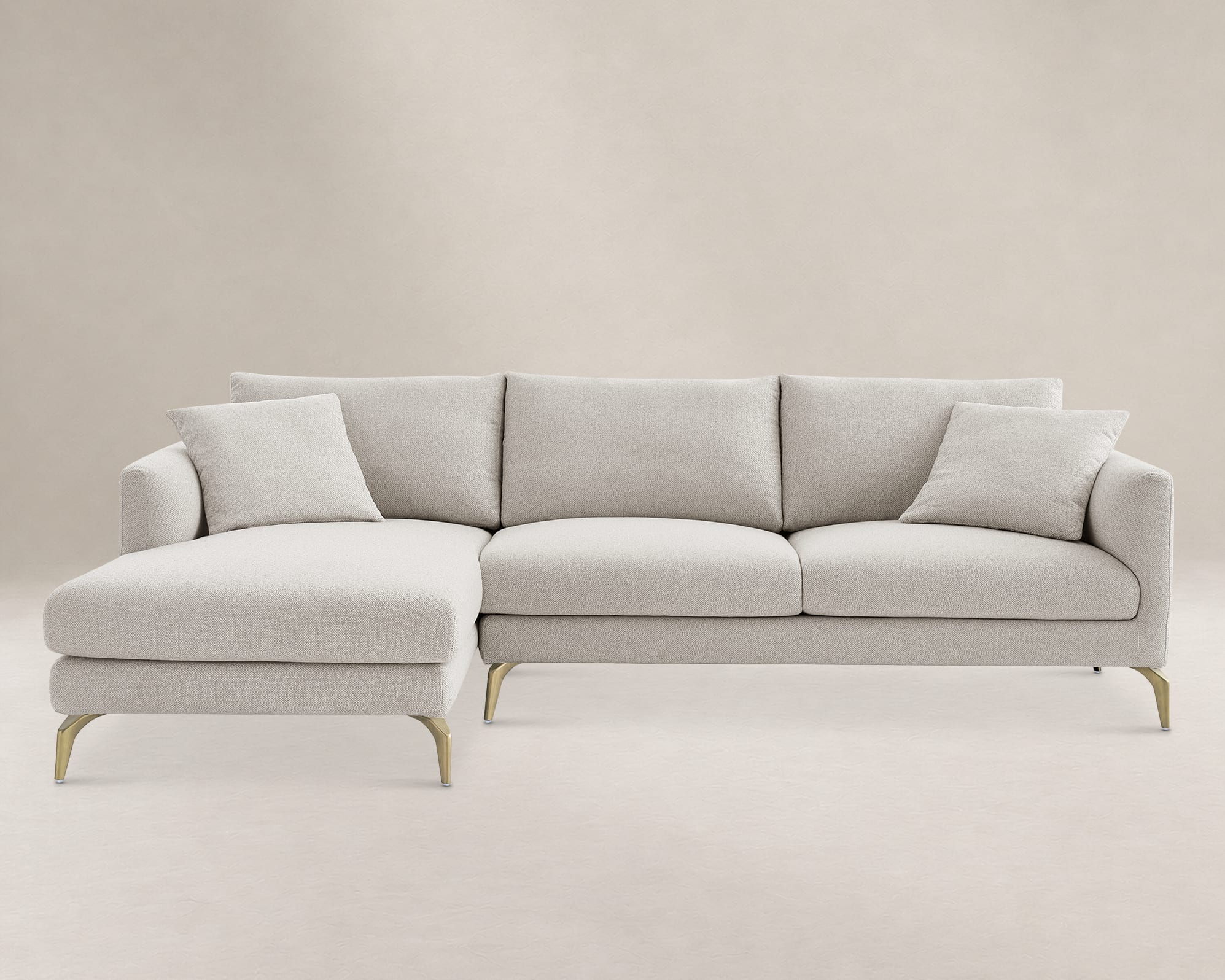 Lena Performance Fabric Chaise Sectional Sofa 1