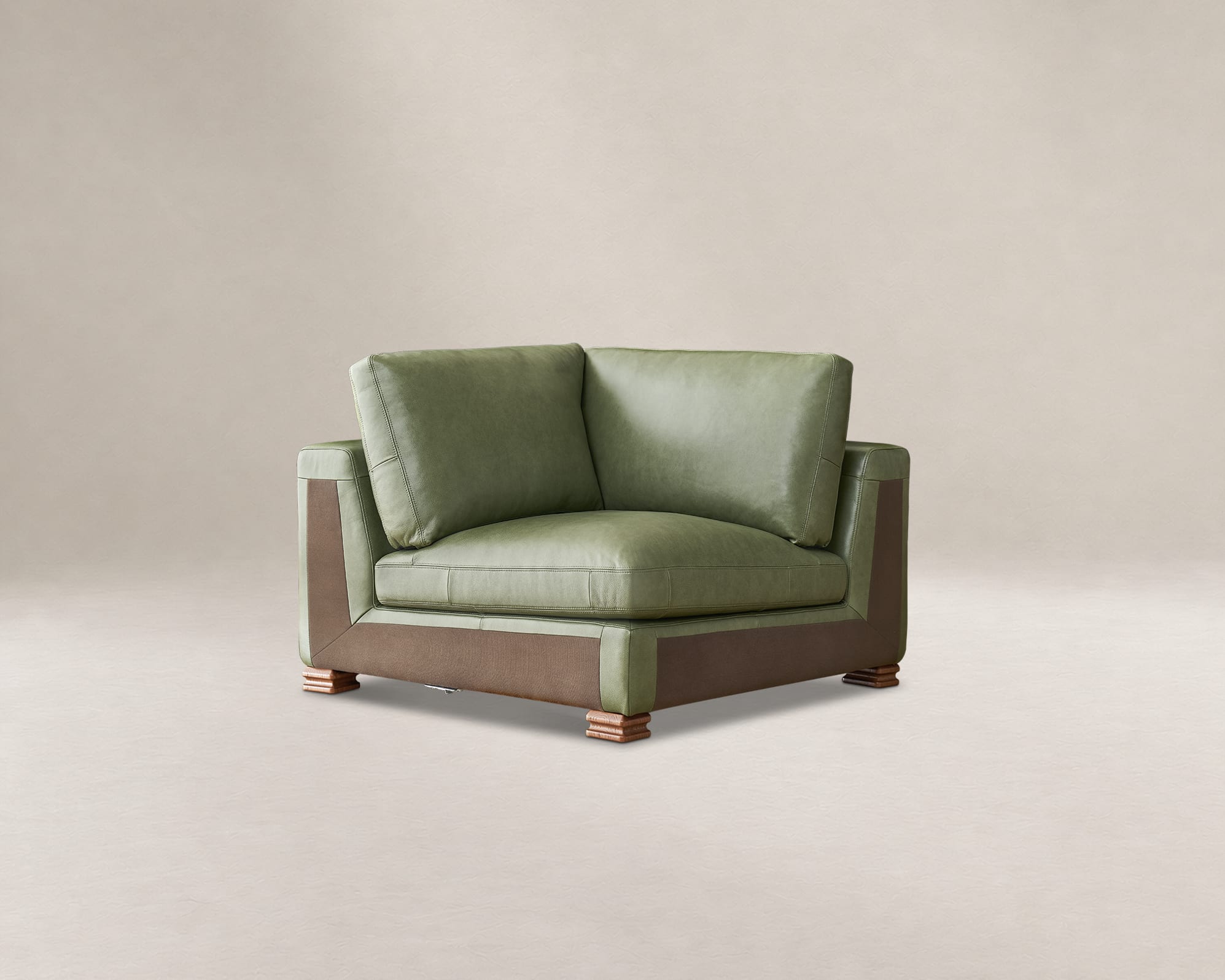 Tan France Kagan Leather Corner Sofa 0