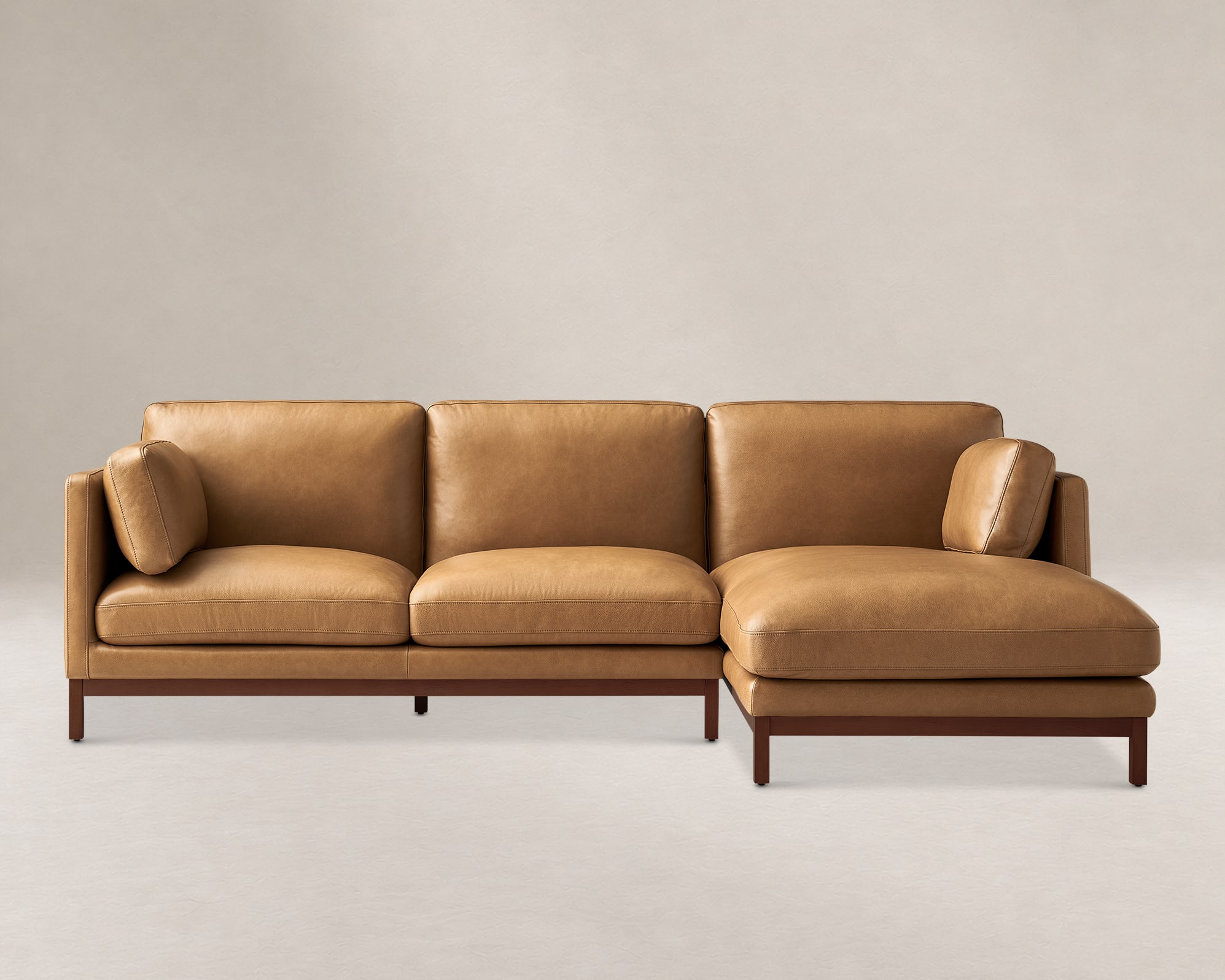 Owen II Leather Chaise Sectional Sofa 3