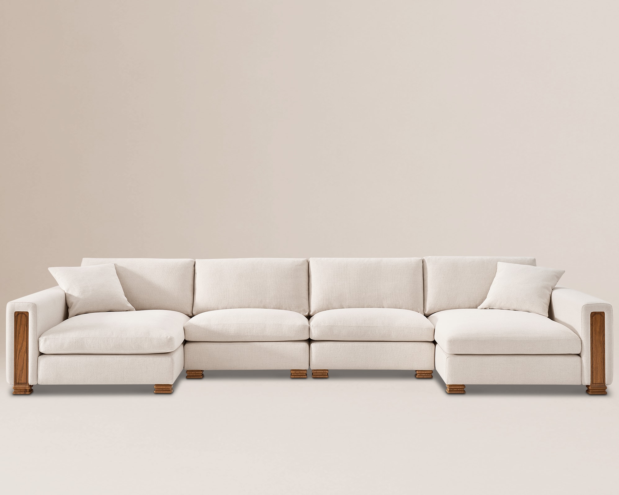 Tan France Kagan 4-Piece U-Shaped Sofa 3