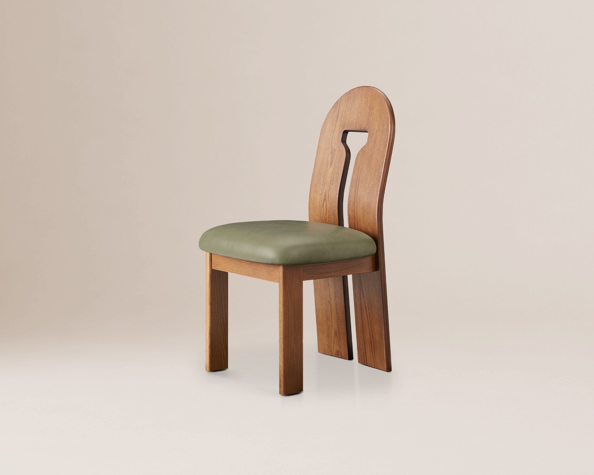 Tan France Avan Leather Dining Chair 3