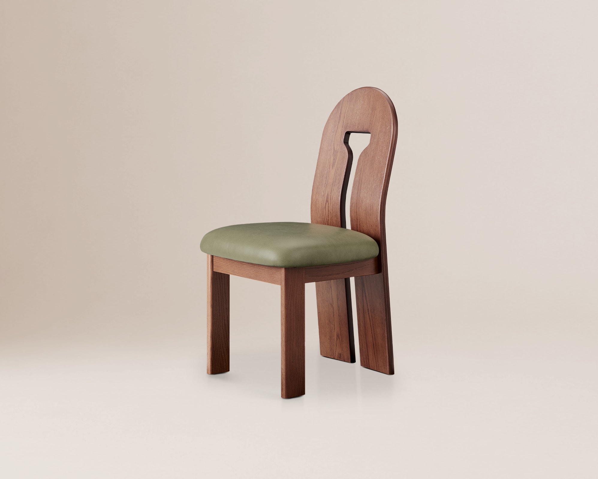 Tan France Avan Leather Dining Chair 3