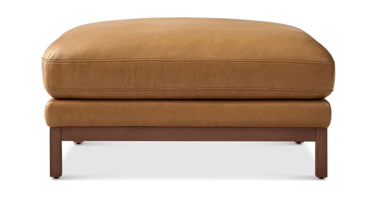 Owen II Leather Footstool | Castlery UK