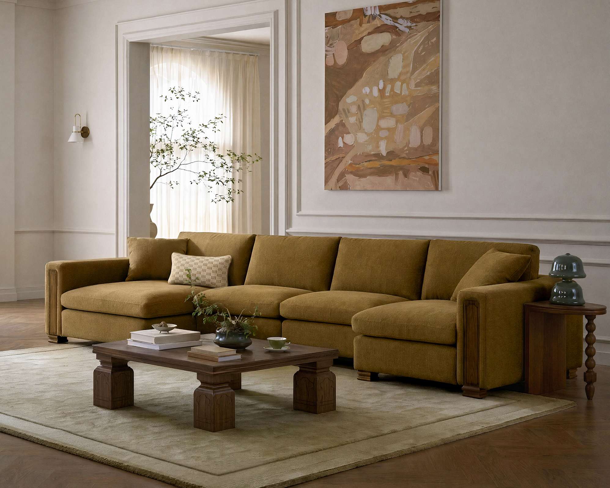 Tan France Kagan Right Chaise 2