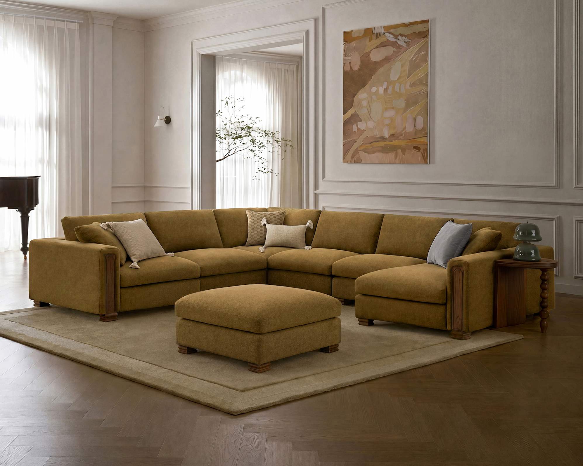 Tan France Kagan Right Chaise 3
