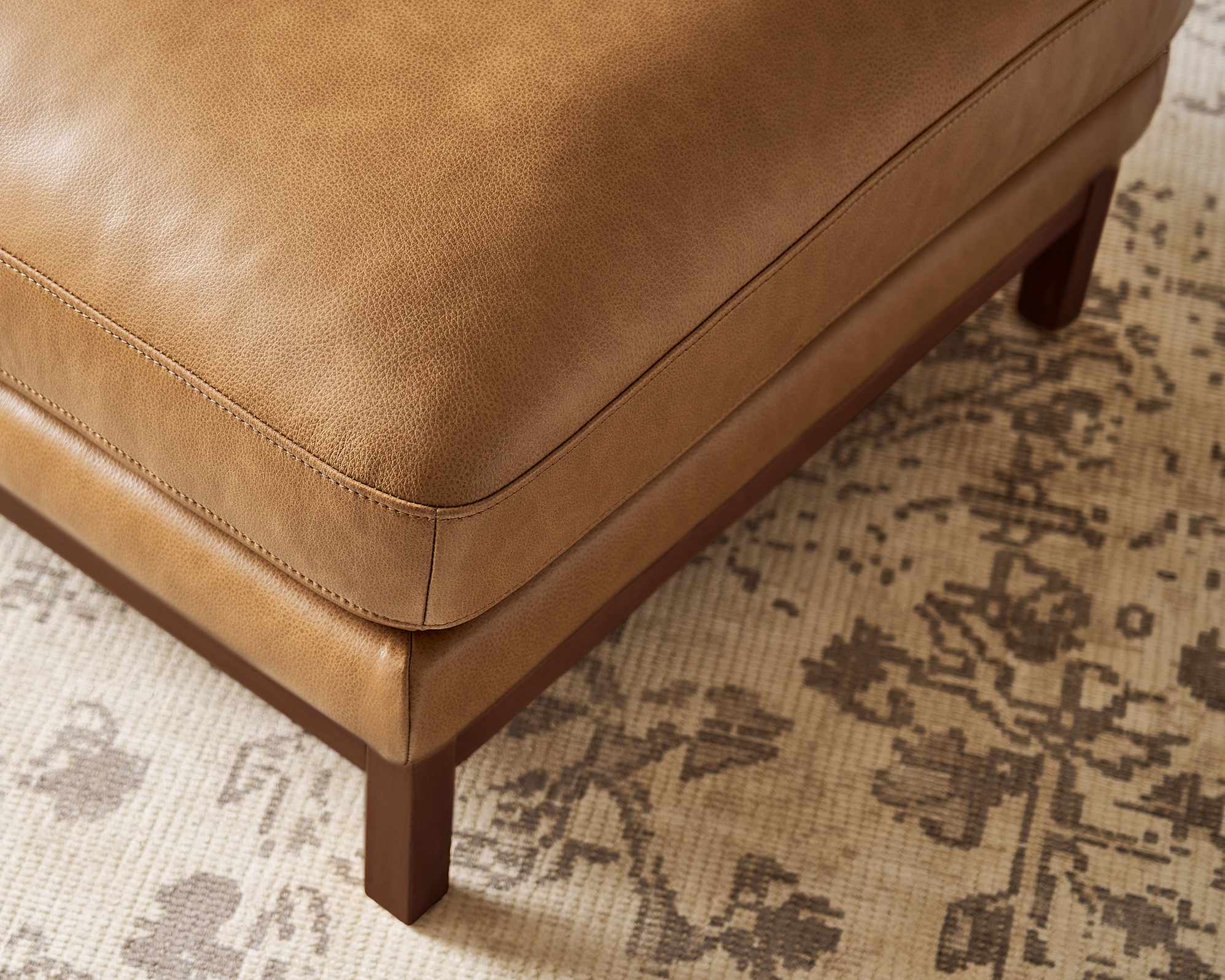 Owen II Leather Right Chaise Sofa 4