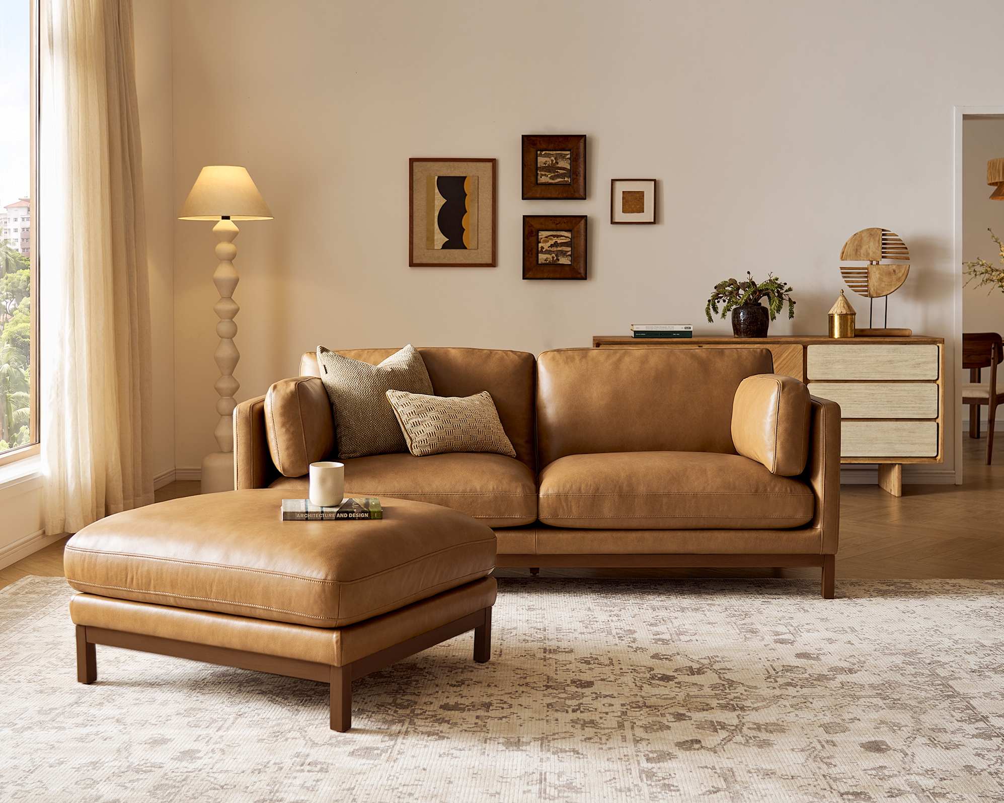 Owen II Leather 2 Seater Sofa 2