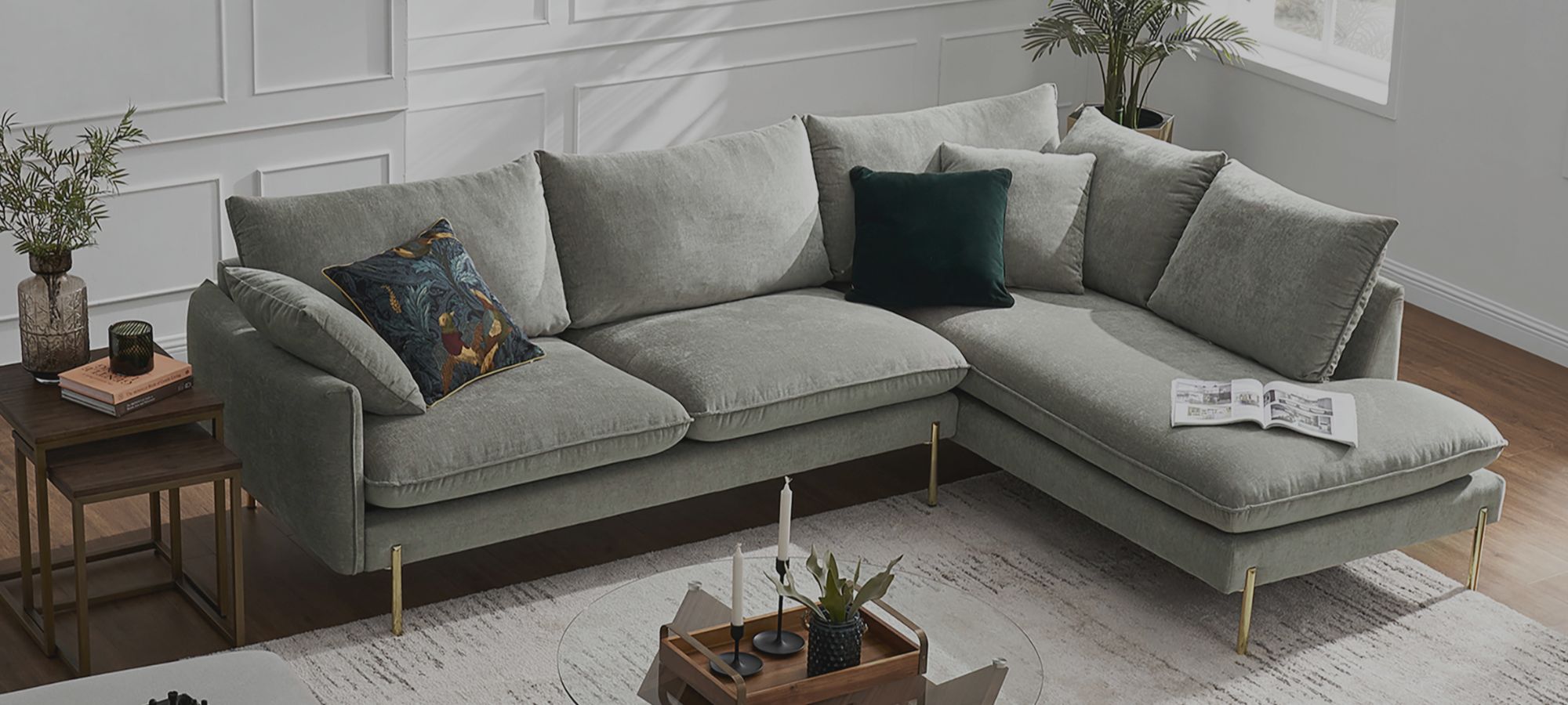 Bumper Chaise Sectional Sofas