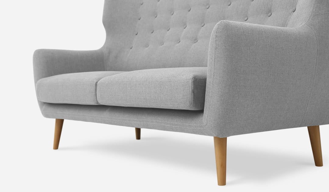 Beck Sofa With Ottoman Castlery Singapore Beck Sofa Light Gray Sb