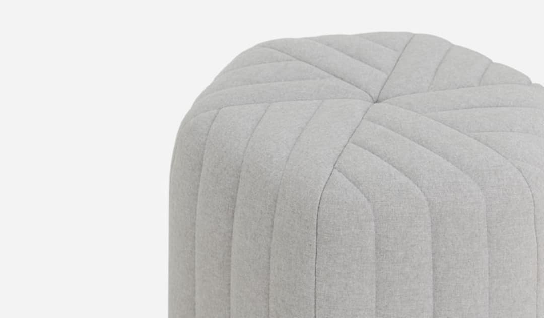 Julian Small Pouf Deep Teal Velvet Castlery United States