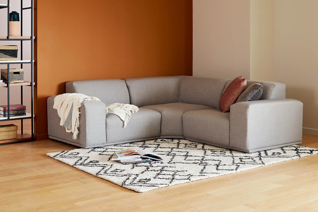 Todd Sectional Sofa Light Gray Castlery United States
