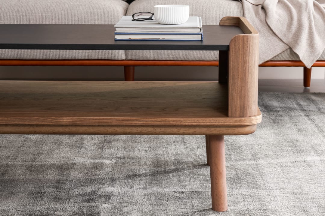 Strato Coffee Table Walnut 120cm Castlery Australia