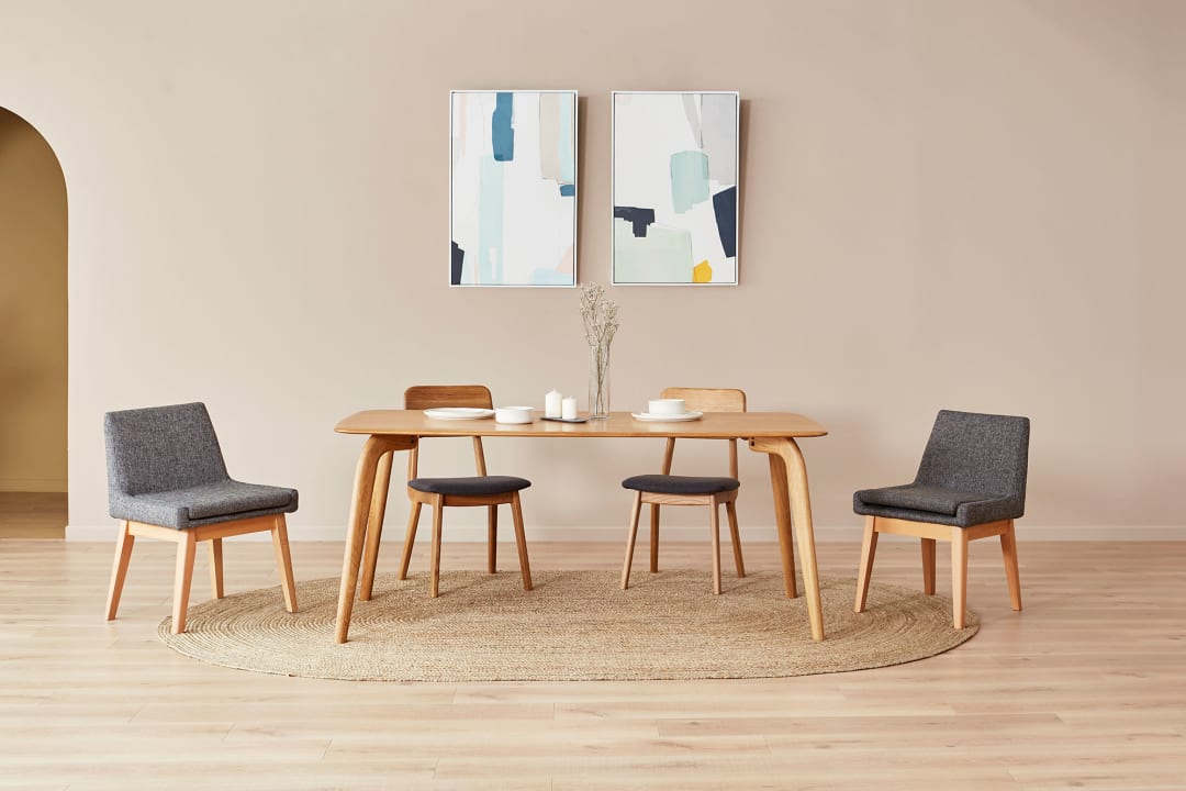 Vincent Dining Table Oak 150cm Castlery Singapore