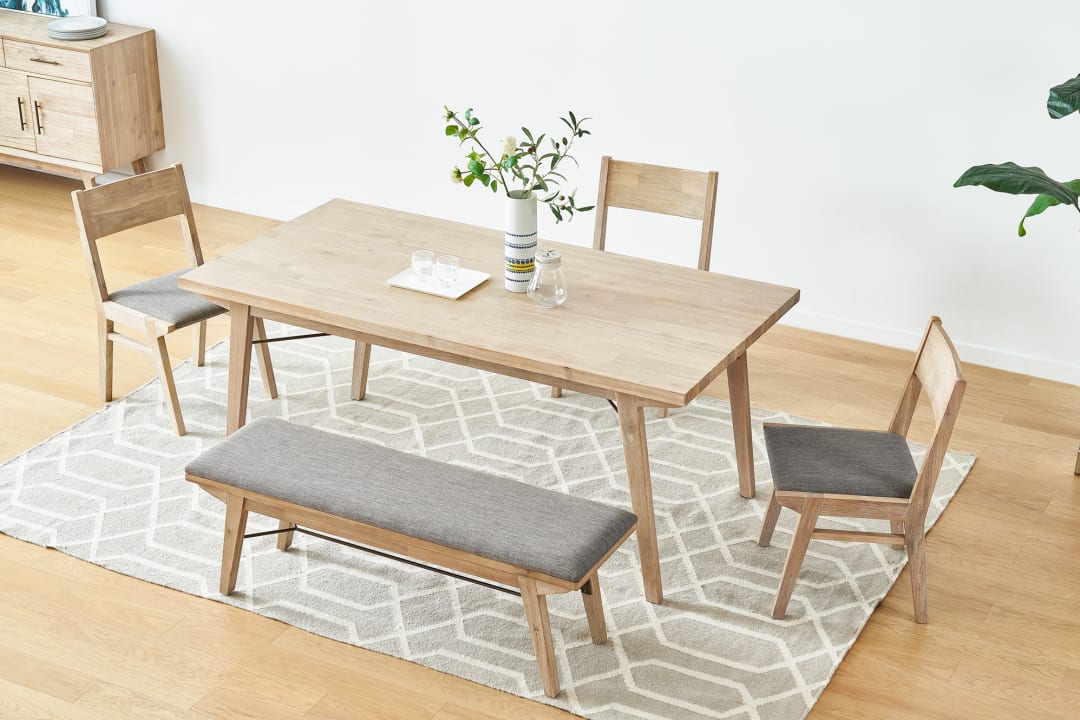 Miles Dining Table With Bench And 2 Chairs Castlery United States