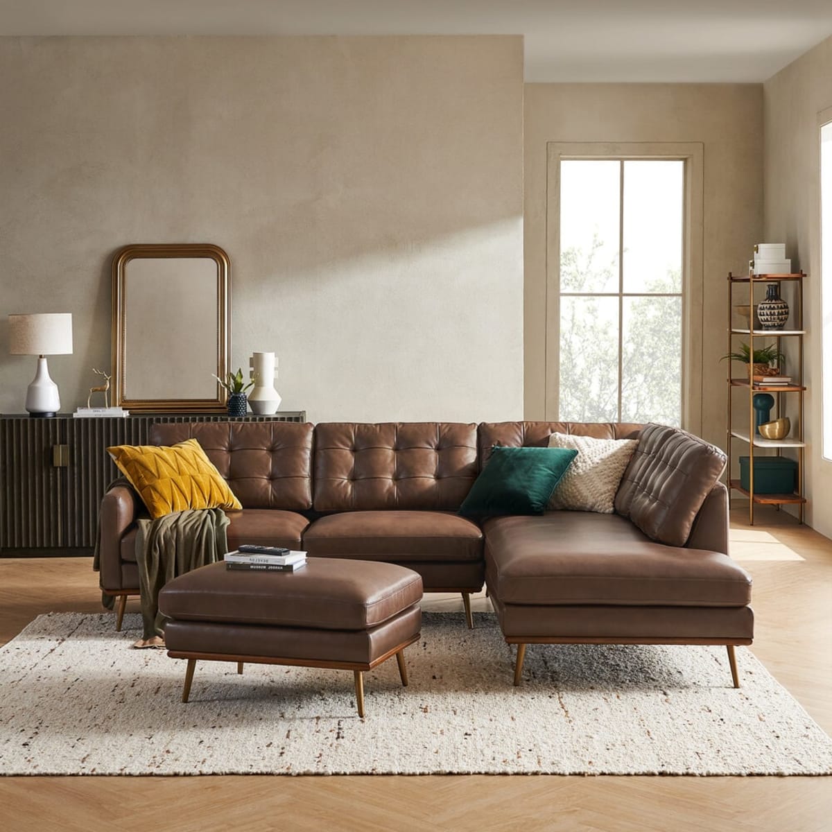 Brown Leather Sofas