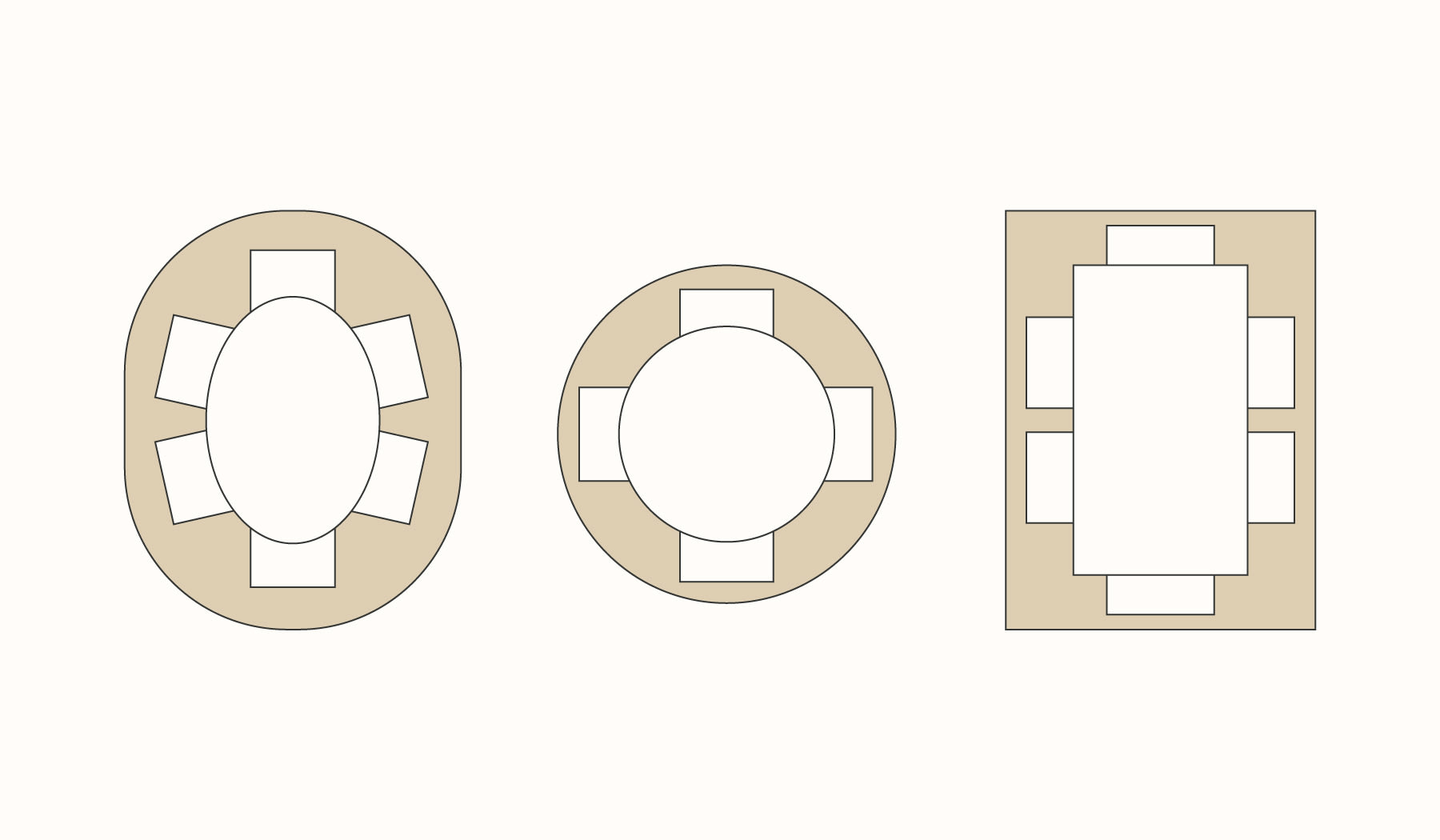 A graphic guide to pairing rugs in your dining set-up