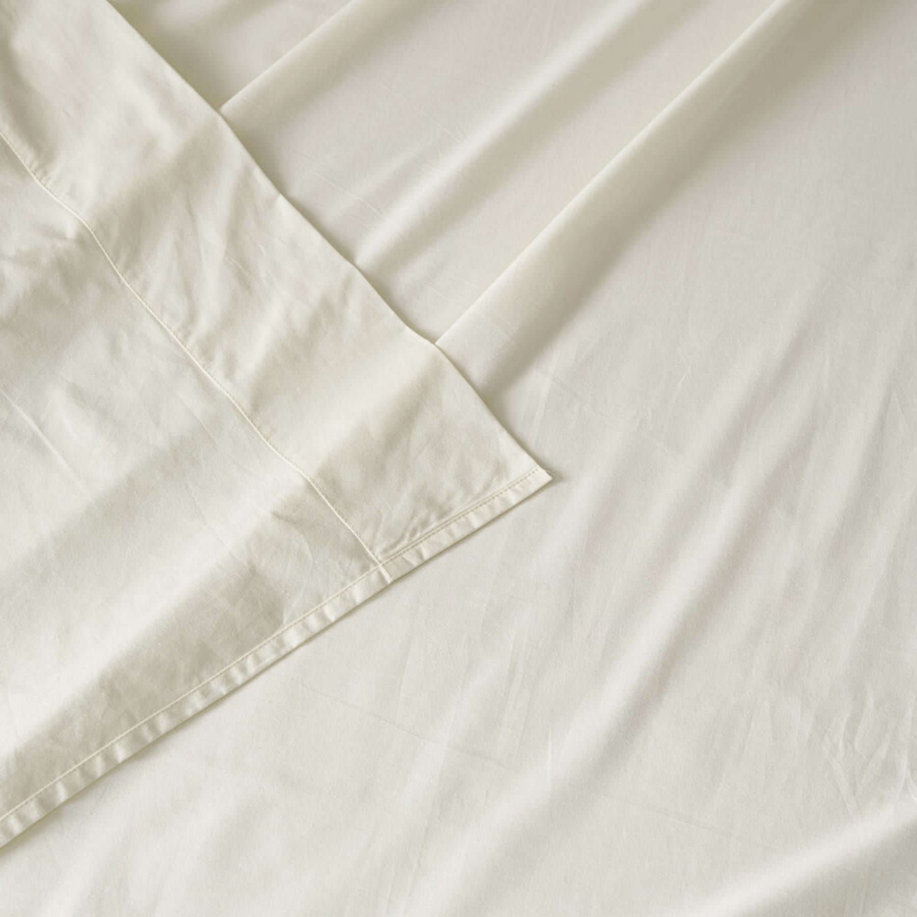 A close up shot of a flat sheet.