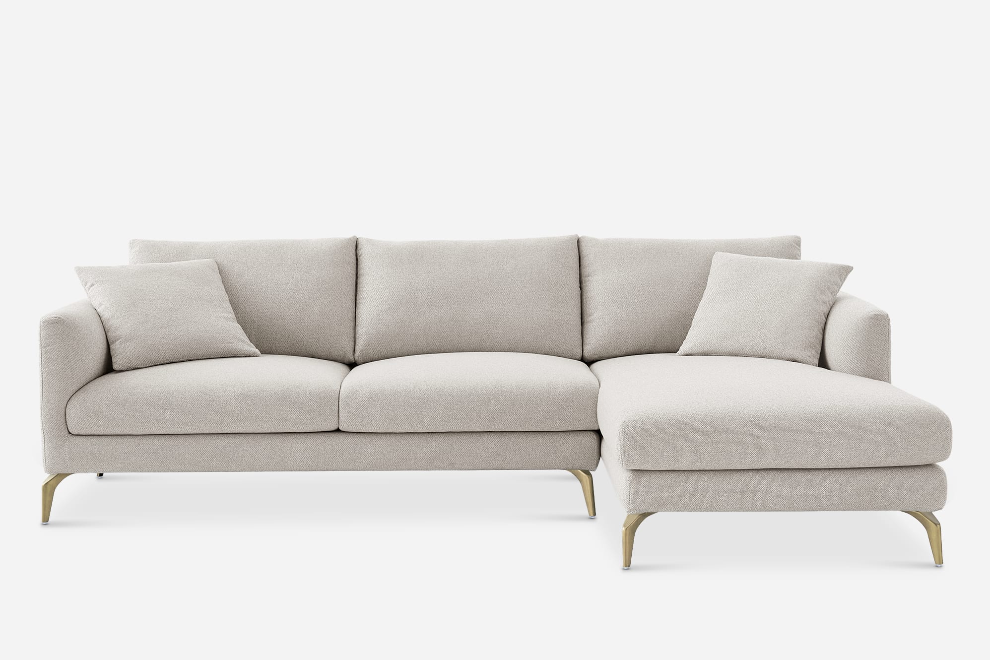 Lena Performance Fabric Chaise Sofa 1