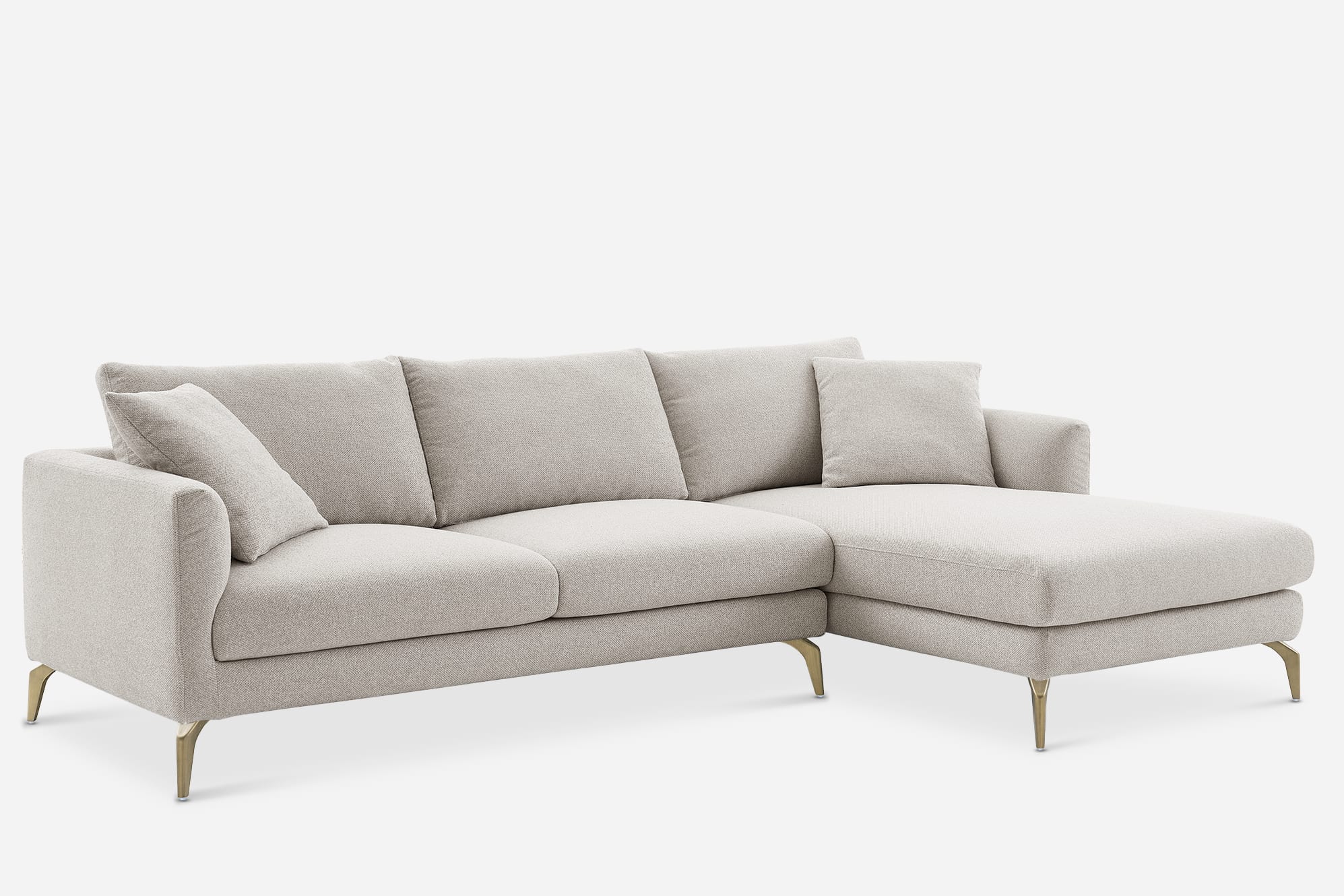 Lena Performance Fabric Chaise Sofa 10