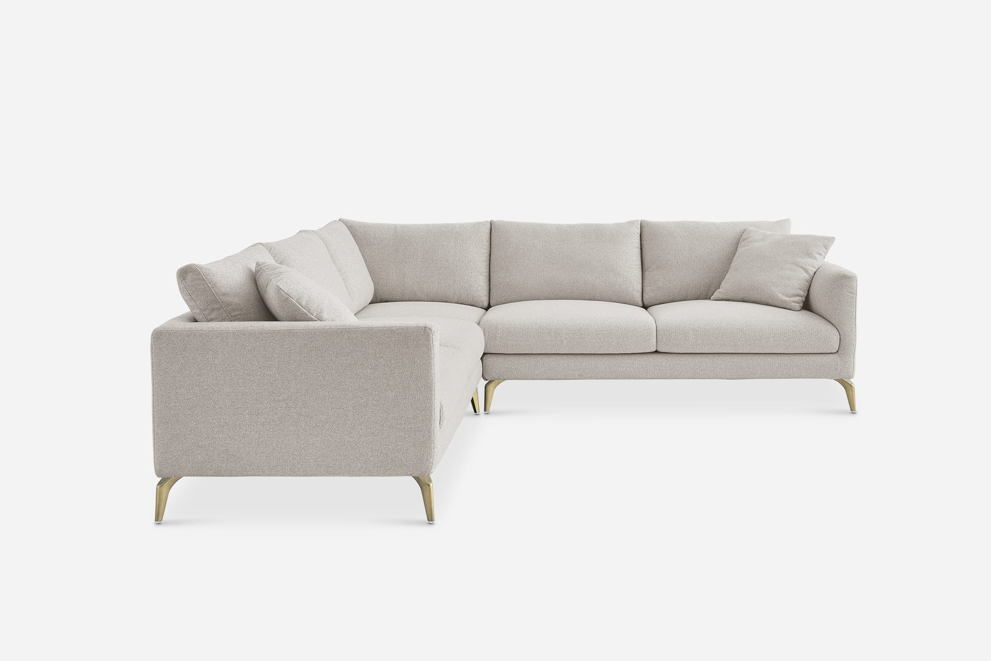 Lena Performance Fabric L-Shape Sectional Couch 10