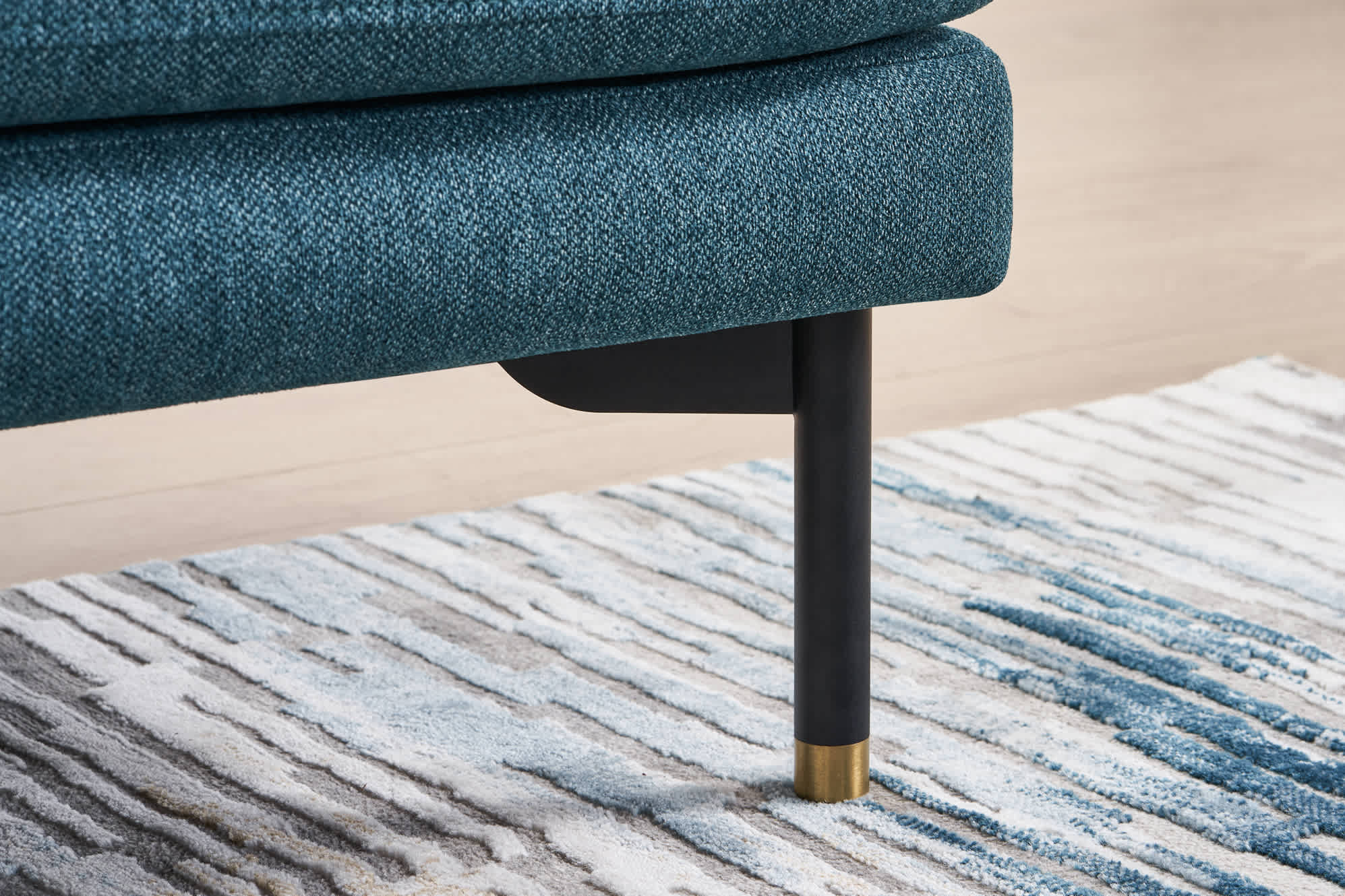 Pebble 3 Seater Sofa with Ottoman 7