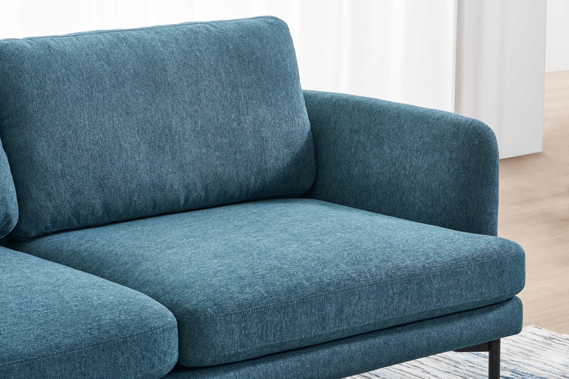 Pebble 3 Seater Sofa with Ottoman 5