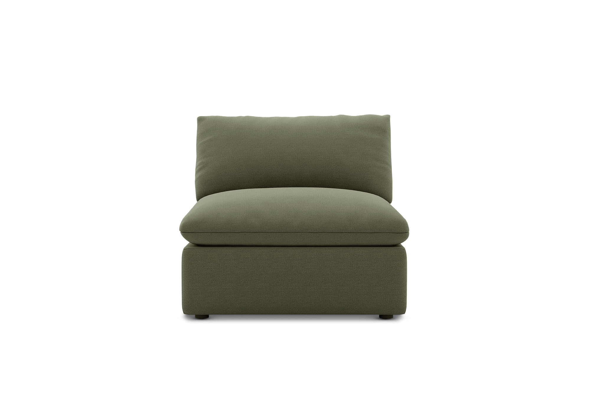 Dawson Armless Sofa Customized, (Performance Peyton) Moss