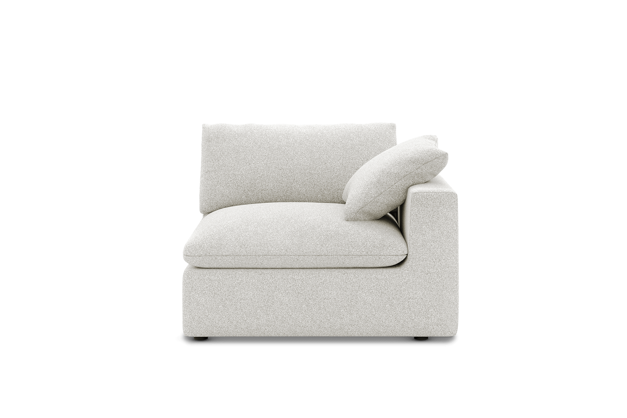 Dawson Right Arm Couch Customized, (Performance Infinity) White Quartz