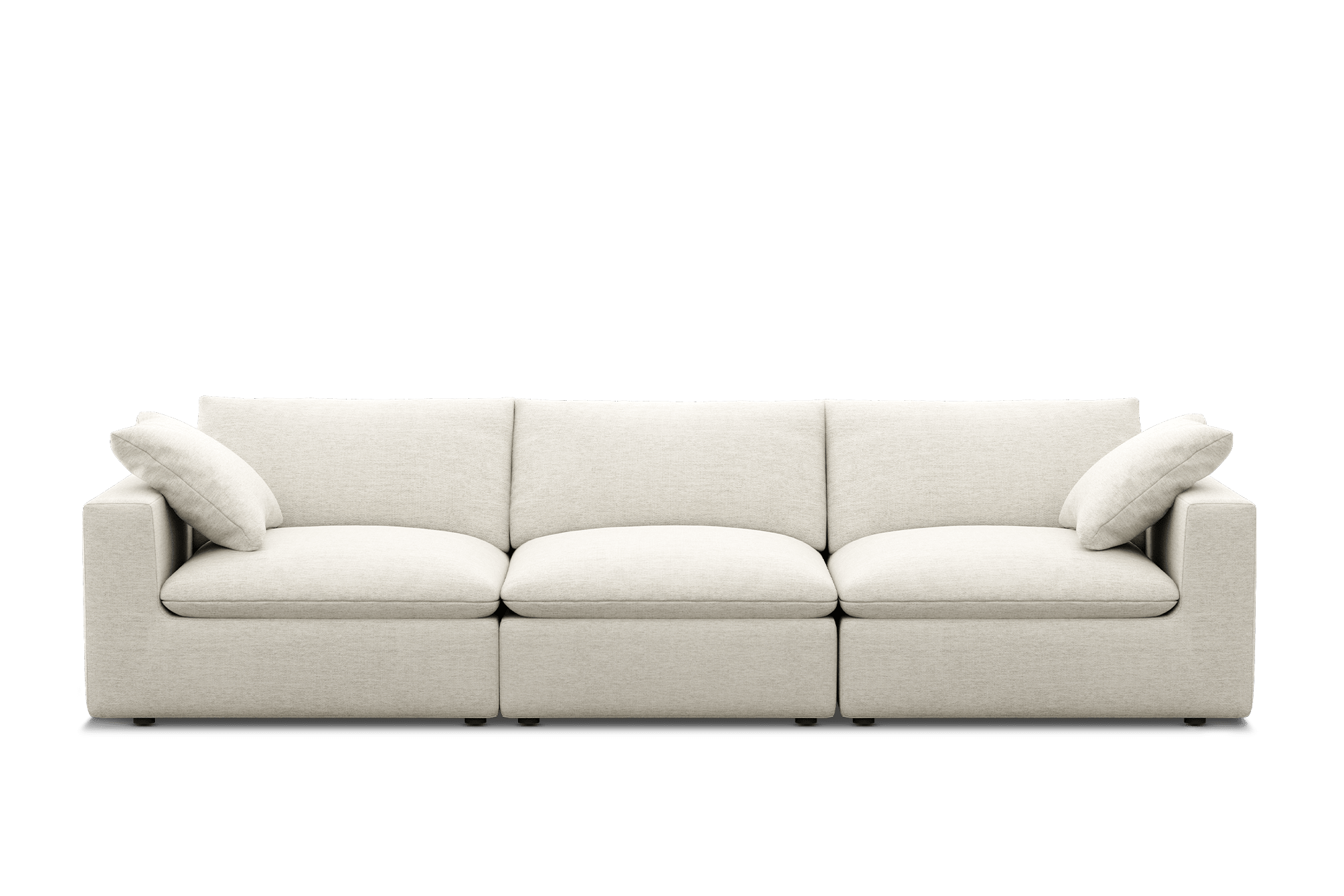 Dawson Extended Sofa Customized, (Performance Twill) Creamy White