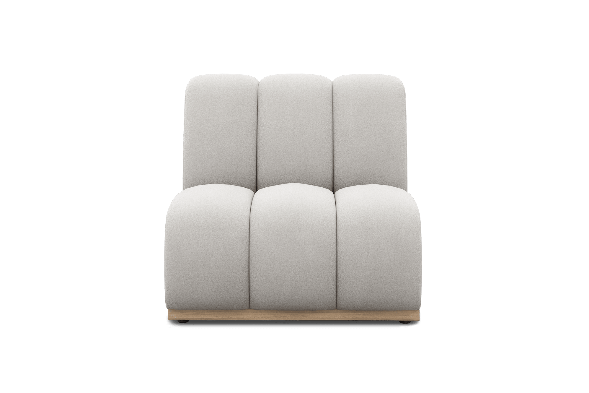 Marlow Armless Sofa Customised, (Performance Peyton) Dove Grey (White Wash Leg)