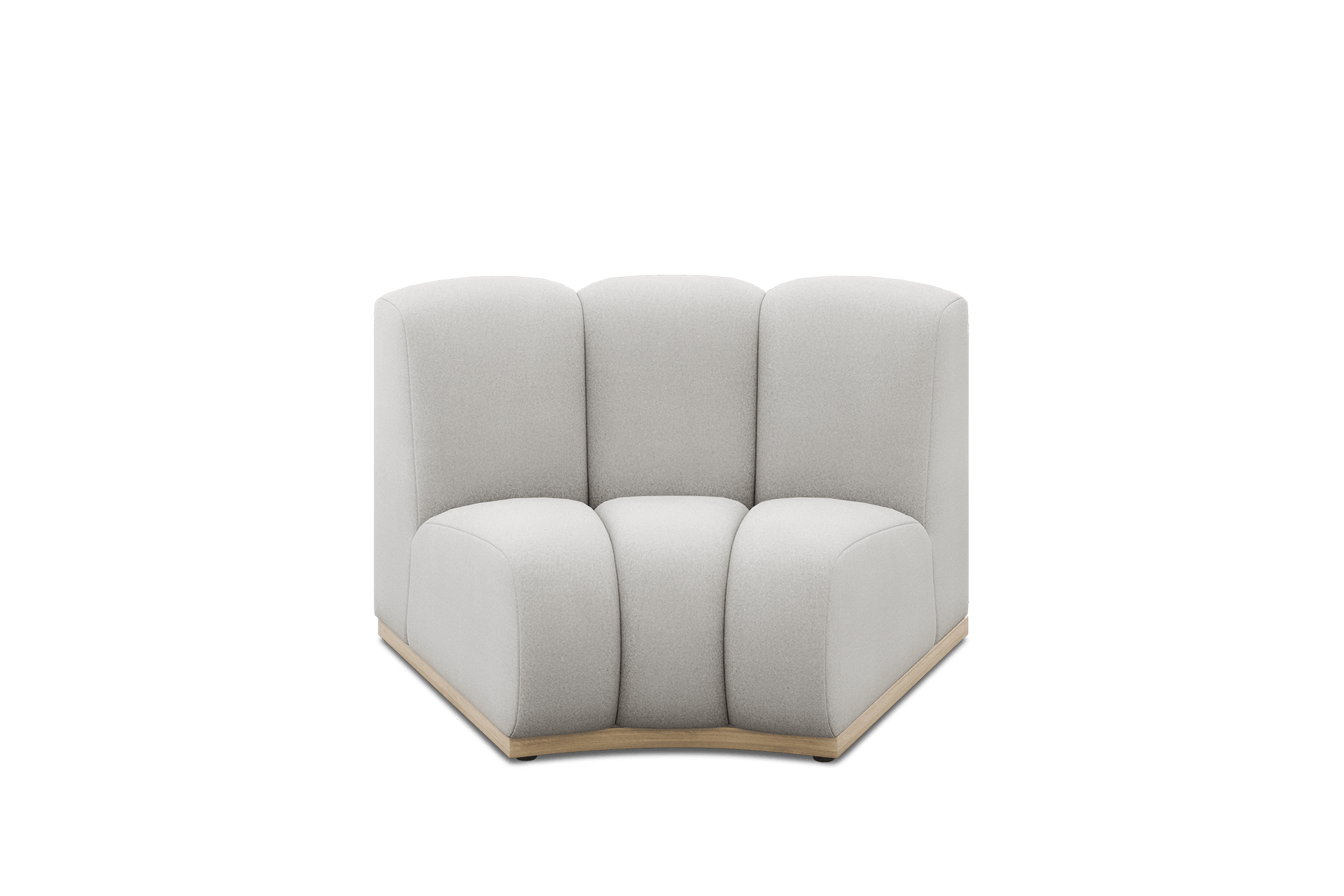 Marlow Wedge Sofa Customised, (Performance Peyton) Dove Grey (White Wash Leg)