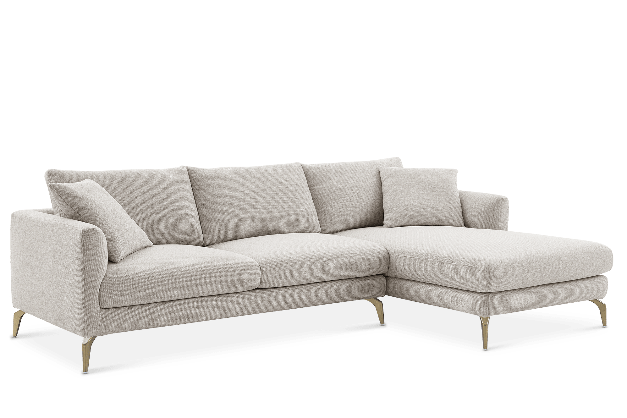 Lena Performance Fabric Chaise Sofa 10
