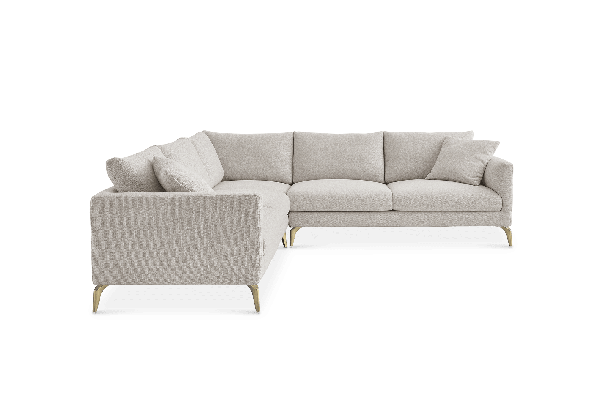 Lena Performance Fabric L-Shape Sectional Couch 10