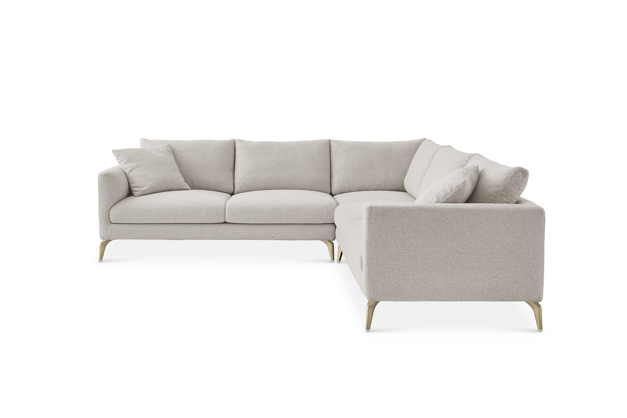 Lena Performance Fabric L-Shape Sectional Couch 9