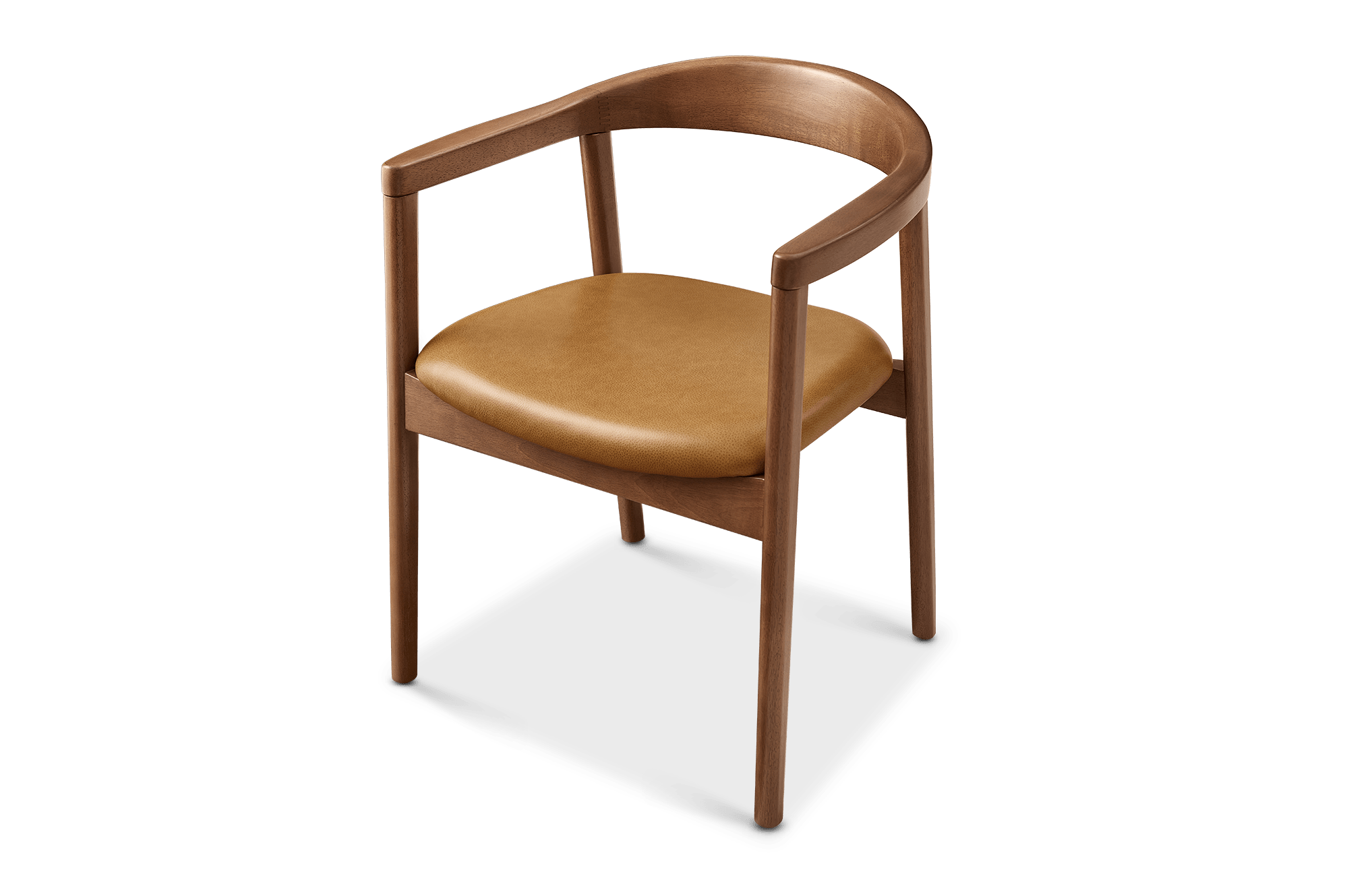 Reina Leather Armchair, (Lugano) Caramel (Russet Brown)