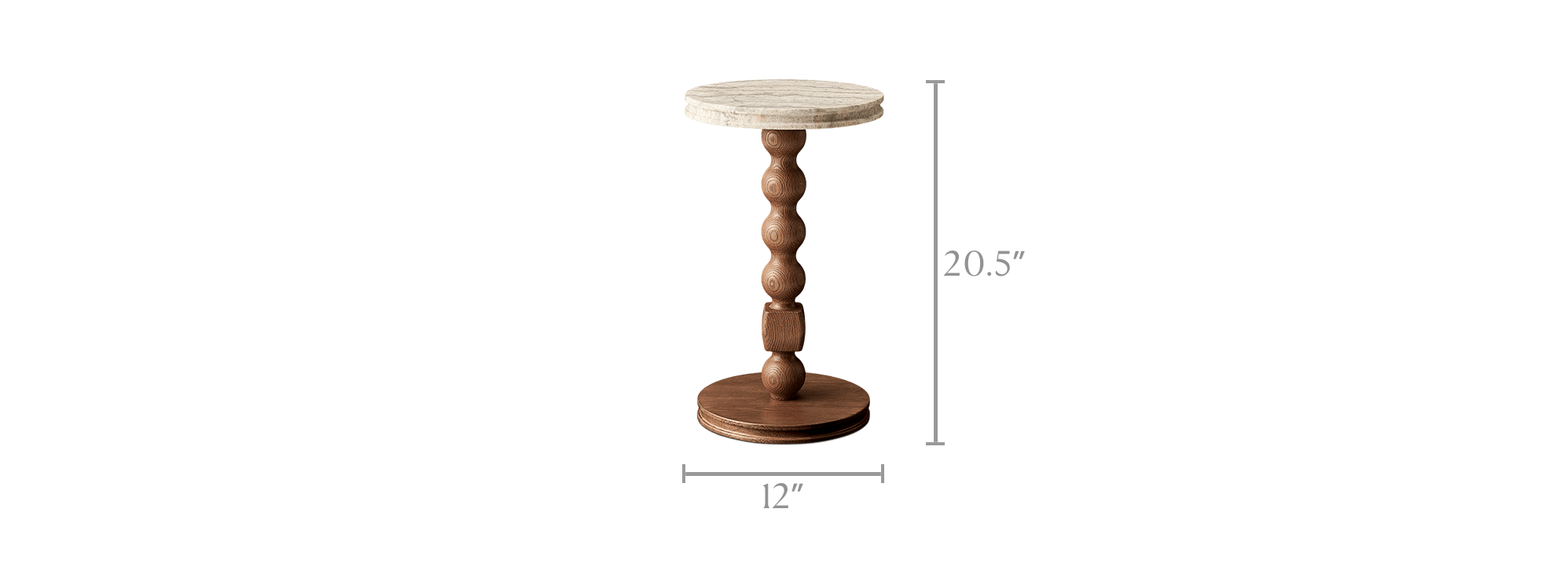 dimension of Tan France Tarin Drink Table