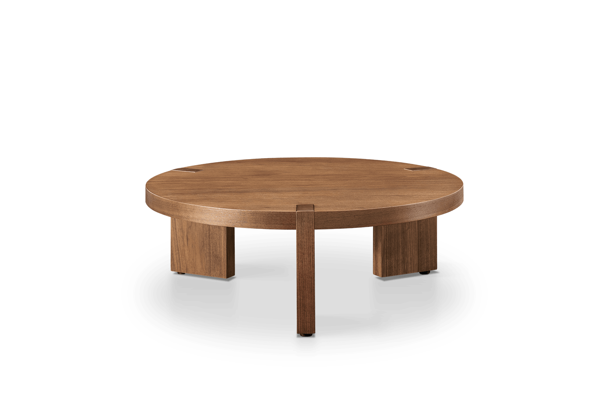 Mori Round Coffee Table 35.4", Walnut
