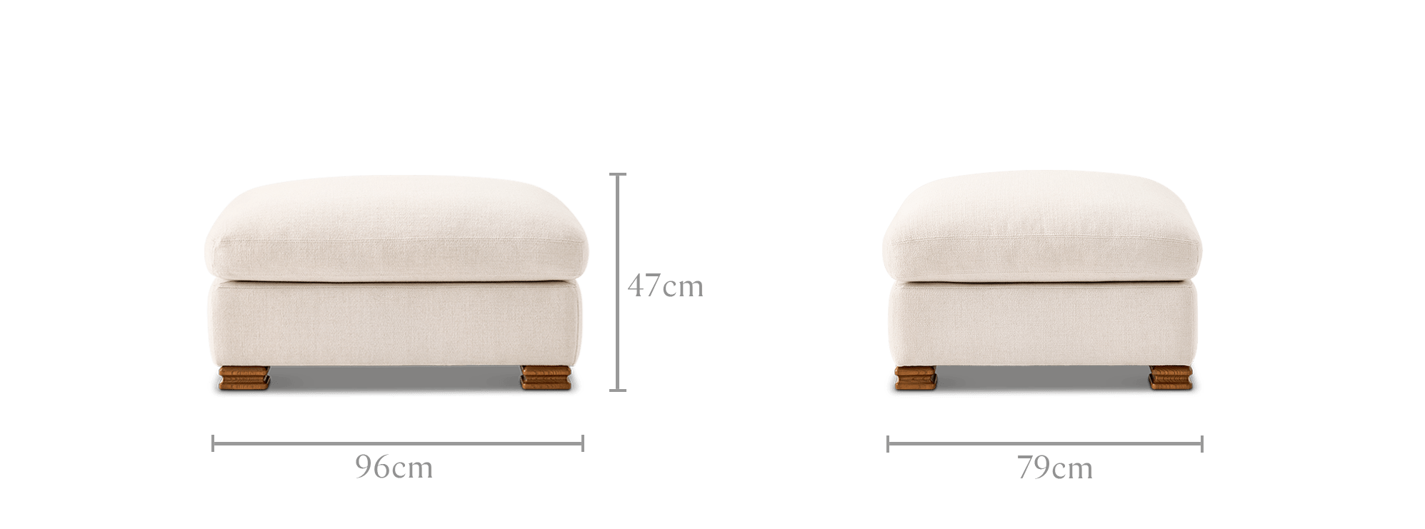 dimension of Tan France Kagan Ottoman
