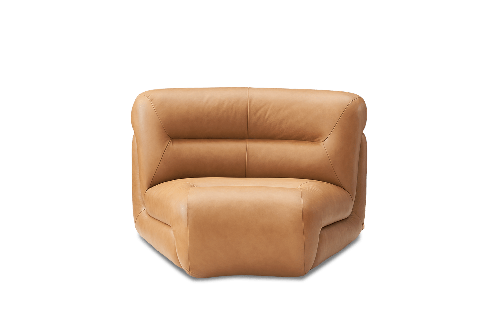Tovi Leather Wedge Sofa 0