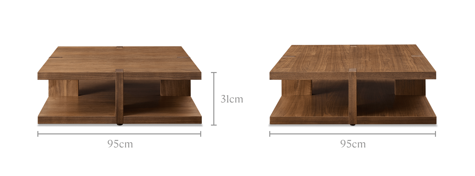 dimension of Mori Square Coffee Table