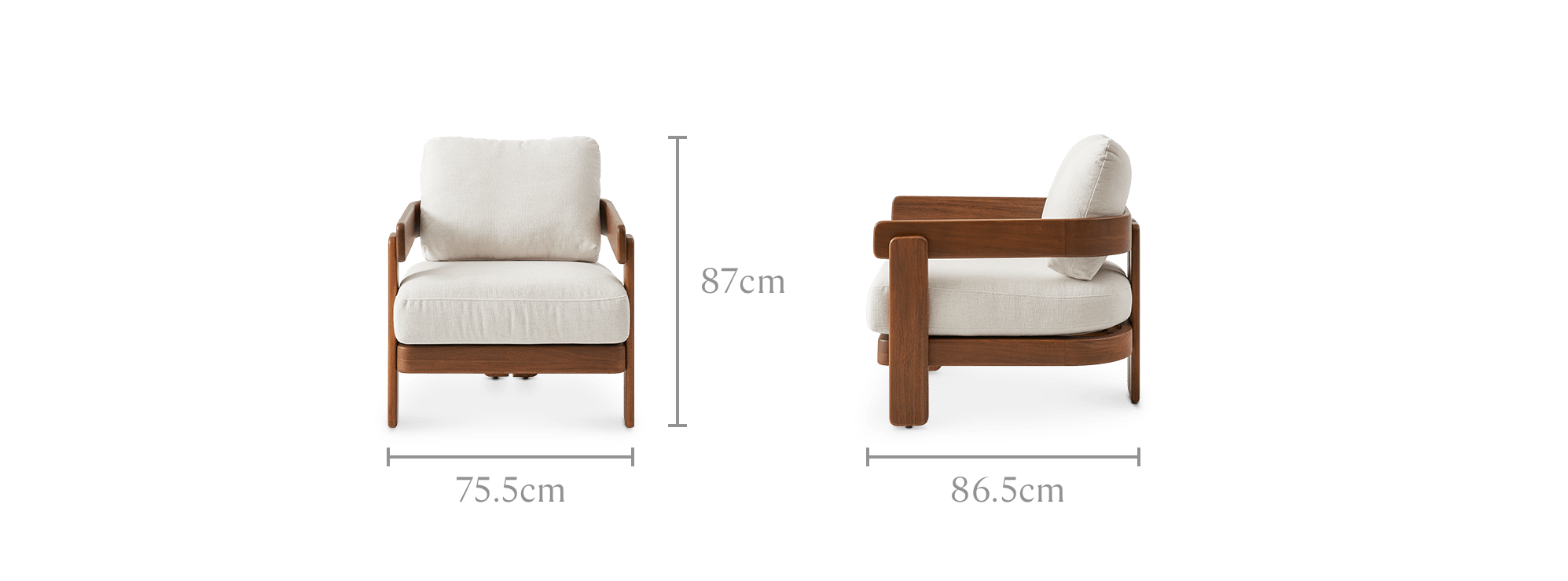 dimension of Eden Armchair