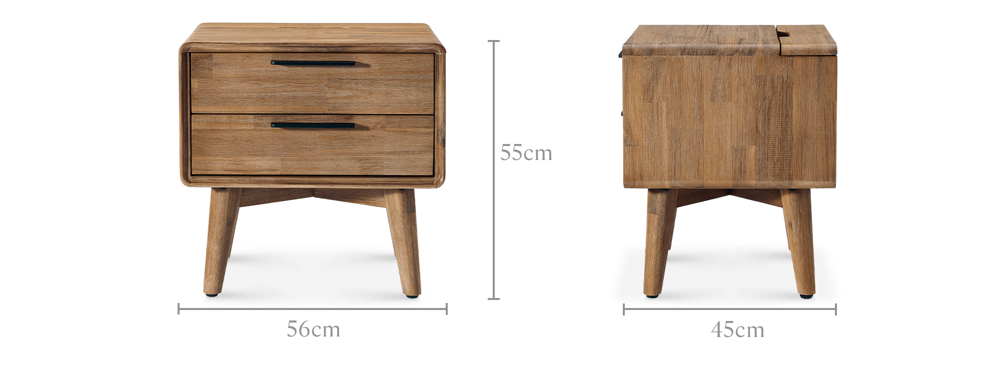 dimension of Seb Charging Bedside Table