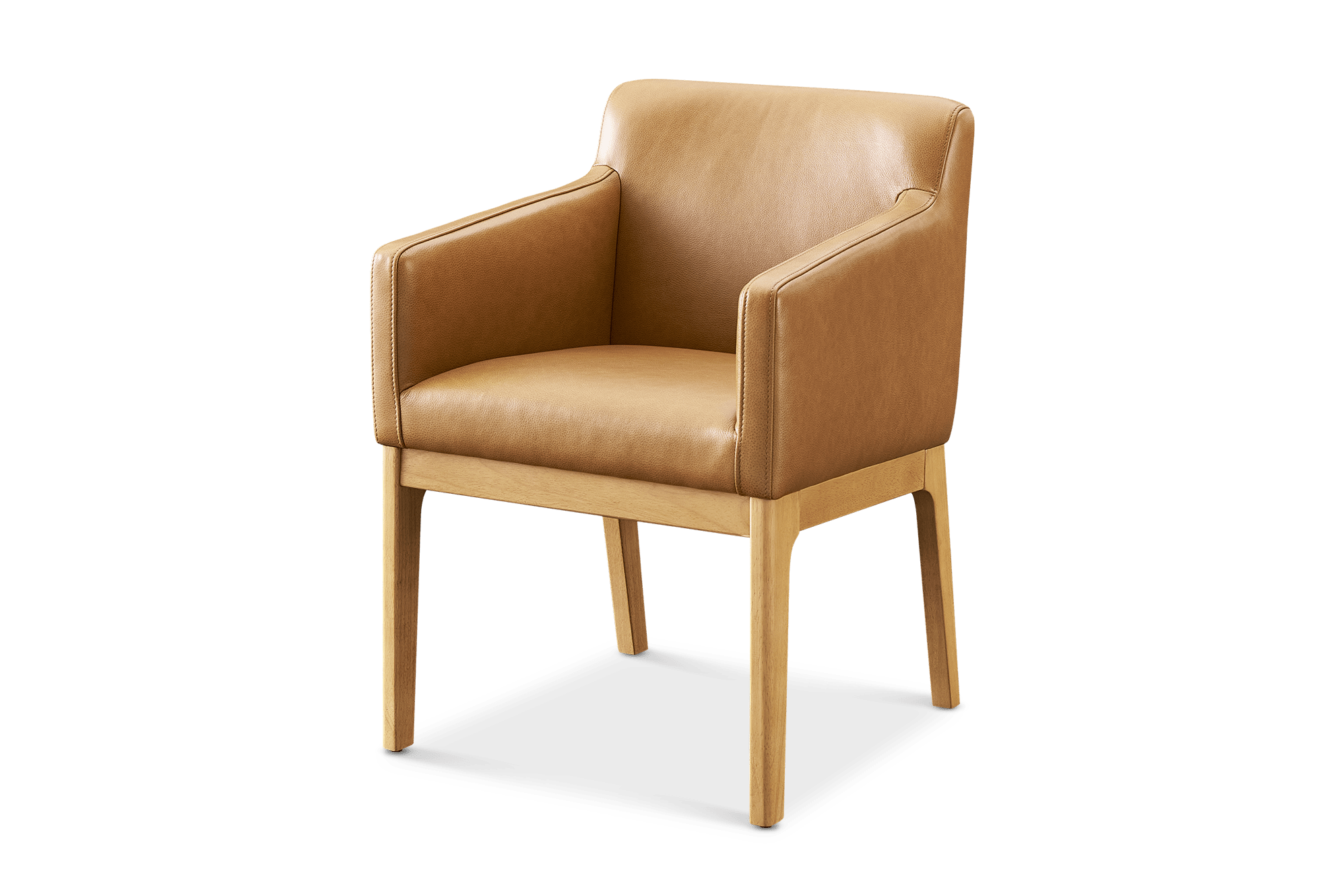 Elliot Leather Dining Arm Chair 1